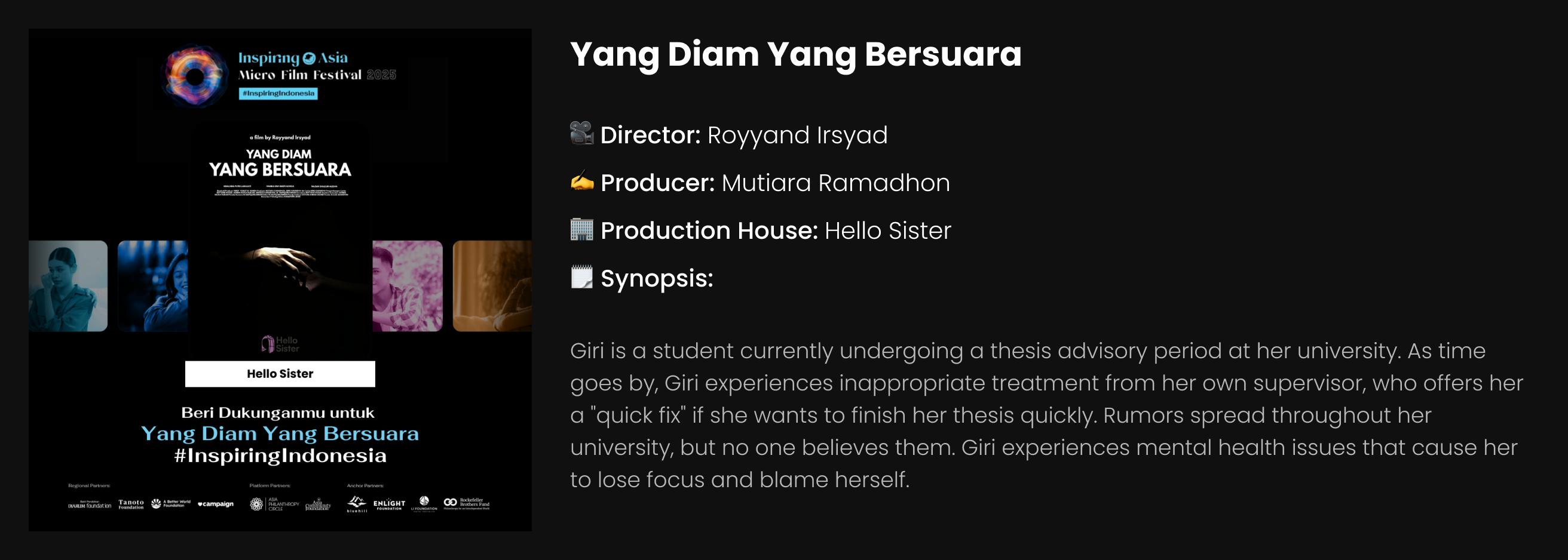 Inspiring Indonesia Yang Diam Yang Bersuara